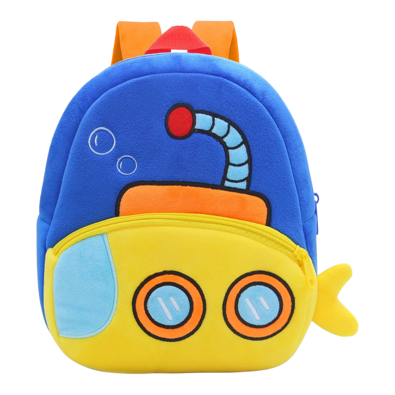 Sac à Dos D'école Véhicule en Peluche