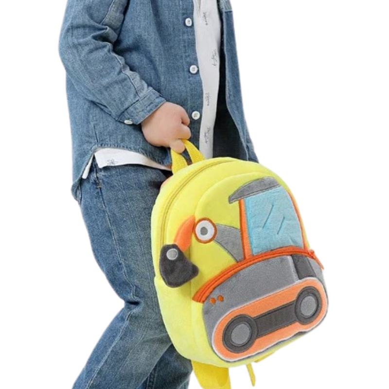 Sac à Dos D'école Véhicule en Peluche