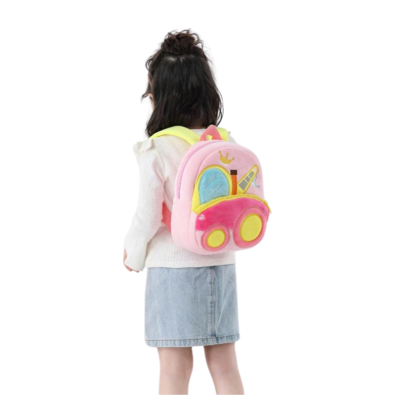 Sac à Dos D'école Véhicule en Peluche