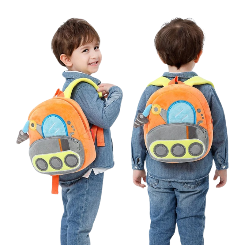 Sac à Dos D'école Véhicule en Peluche