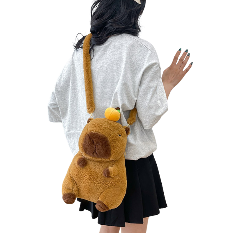 Sac à Dos en Peluche Capybara pour Enfants