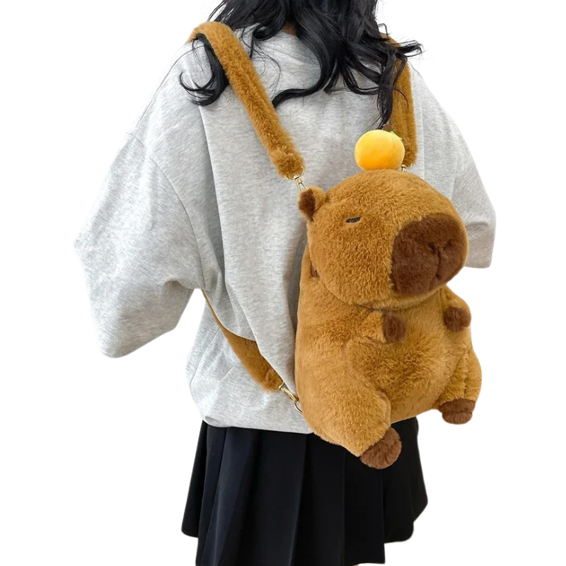Sac à Dos en Peluche Capybara pour Enfants