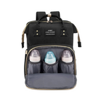 Sac à Langer Intelligent – Berceau Intégré, USB, Porte-Biberons & Matelas à Langer