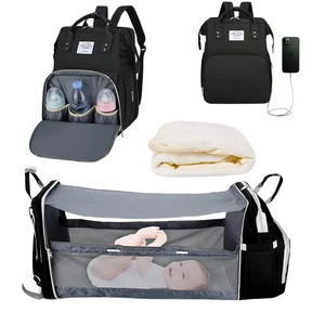 Sac à Langer Intelligent – Berceau Intégré, USB, Porte-Biberons & Matelas à Langer