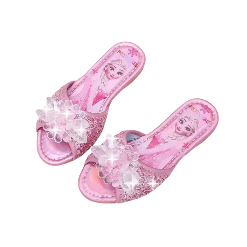 Sandales Plates Princesse des Glaces pour Enfant