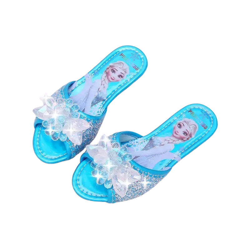 Sandales Plates Princesse des Glaces pour Enfant