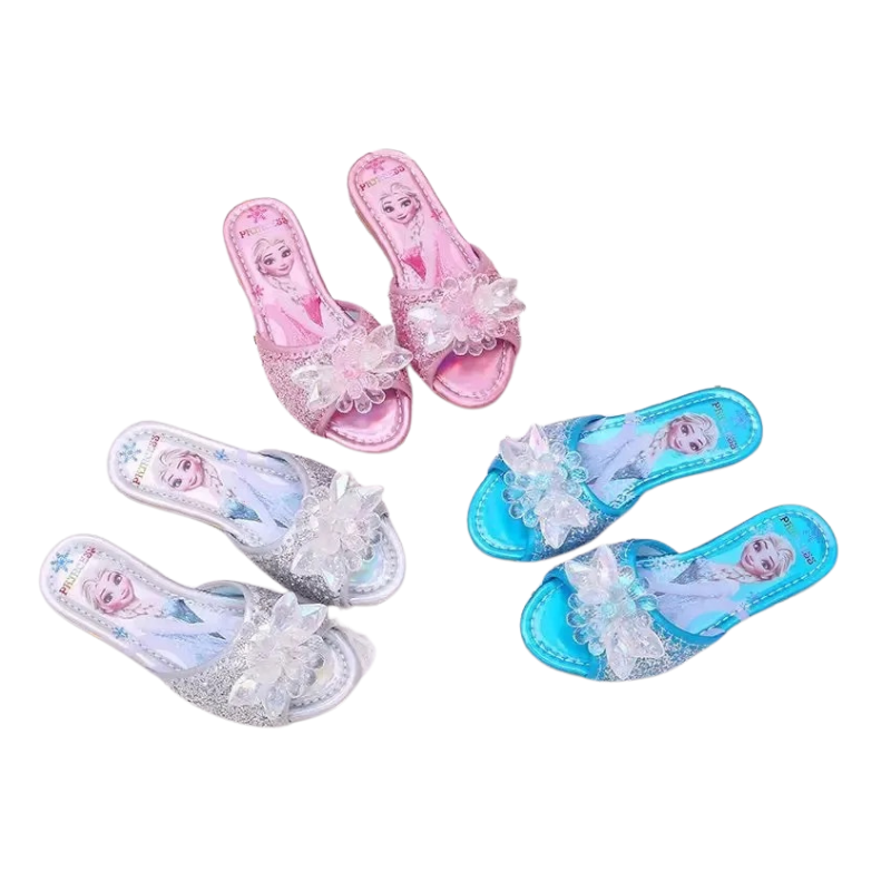 Sandales Plates Princesse des Glaces pour Enfant