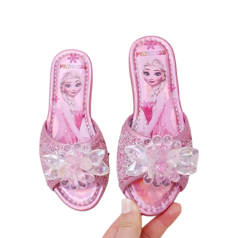 Sandales Plates Princesse des Glaces pour Enfant