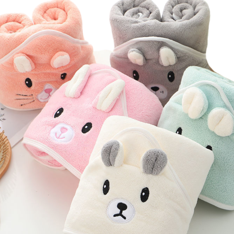 Serviette à Capuche Douce pour Nouveau-Né Bambino