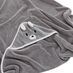 Serviette à Capuche Douce pour Nouveau-Né Bambino