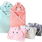 Serviette à Capuche Douce pour Nouveau-Né Bambino