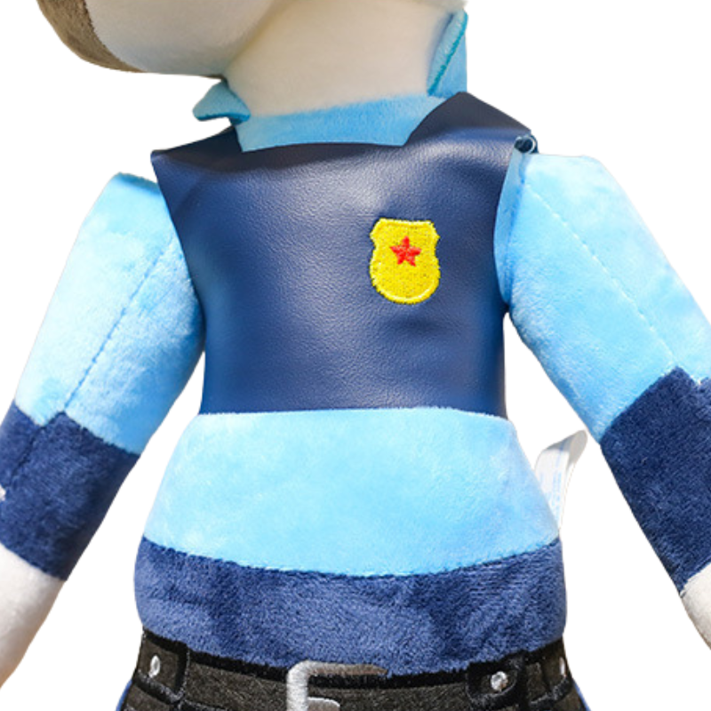 Set de Peluches Renard et Lapine Policier Enfant Bambino