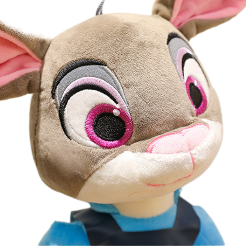 Set de Peluches Renard et Lapine Policier Enfant Bambino