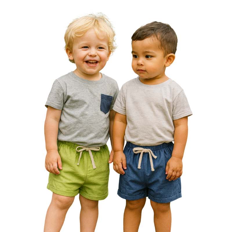 Short Minimaliste Enfant – Confort et Style pour Garçons en Été