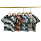T-shirt Marinière Enfant en Coton – Manches Courtes