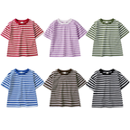 T-shirt Marinière Enfant en Coton – Manches Courtes