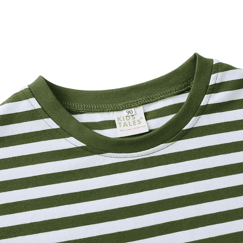 T-shirt Marinière Enfant en Coton – Manches Courtes