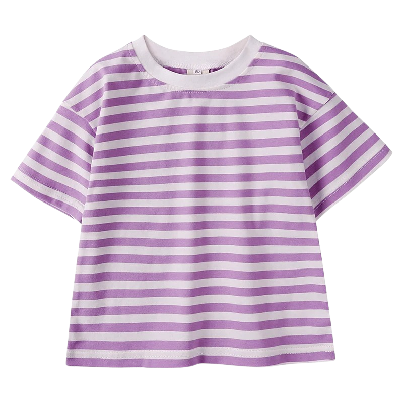 T-shirt Marinière Enfant en Coton – Manches Courtes