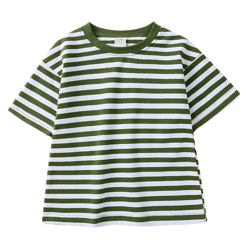 T-shirt Marinière Enfant en Coton – Manches Courtes