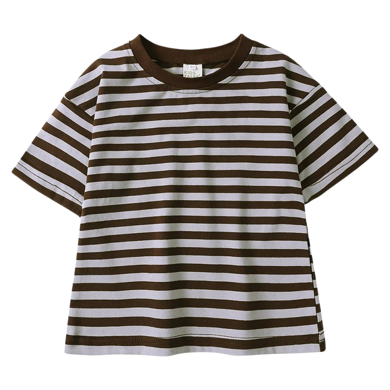 T-shirt Marinière Enfant en Coton – Manches Courtes