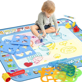 Tapis de Dessin Magique à l’Eau + Stylos Réutilisables pour Enfants