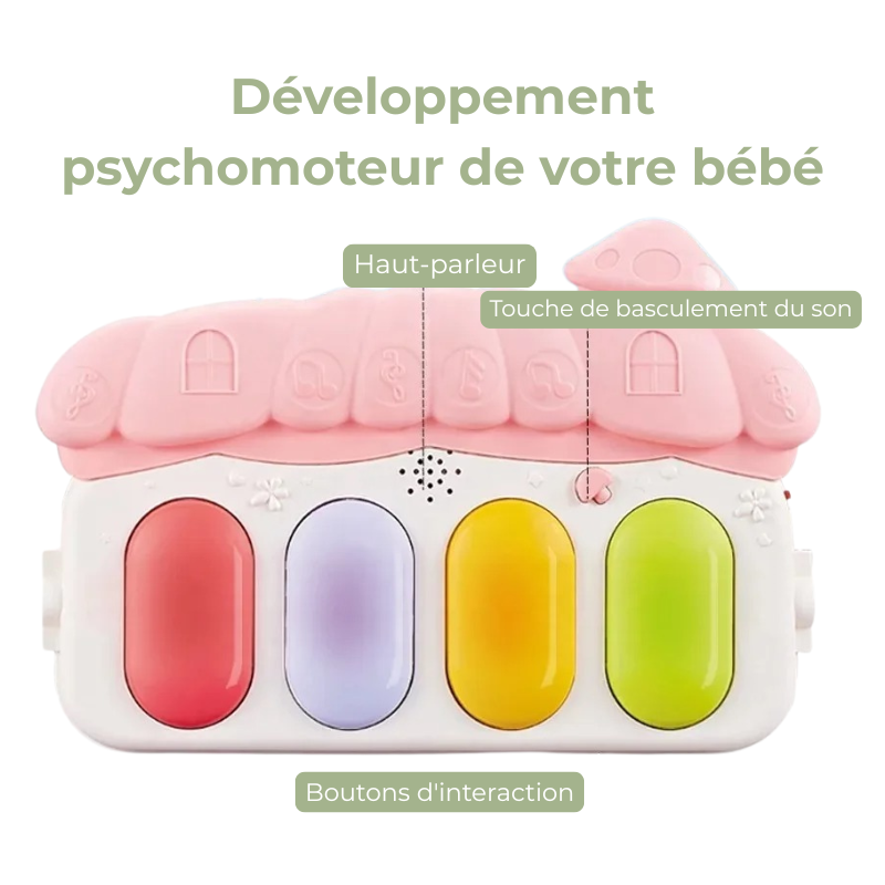 Tapis de Sommeil Bébé avec Hochets et Musique