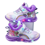 Baskets Princesse Lumineuses en Peluche pour Enfants