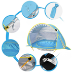 Tente de Plage avec Piscine et Protection UV + Accessoires de Transport Bambino