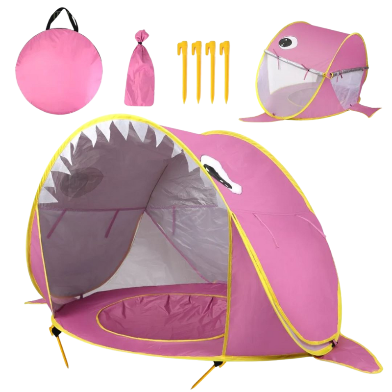 Tente de Plage avec Piscine et Protection UV + Accessoires de Transport Bambino
