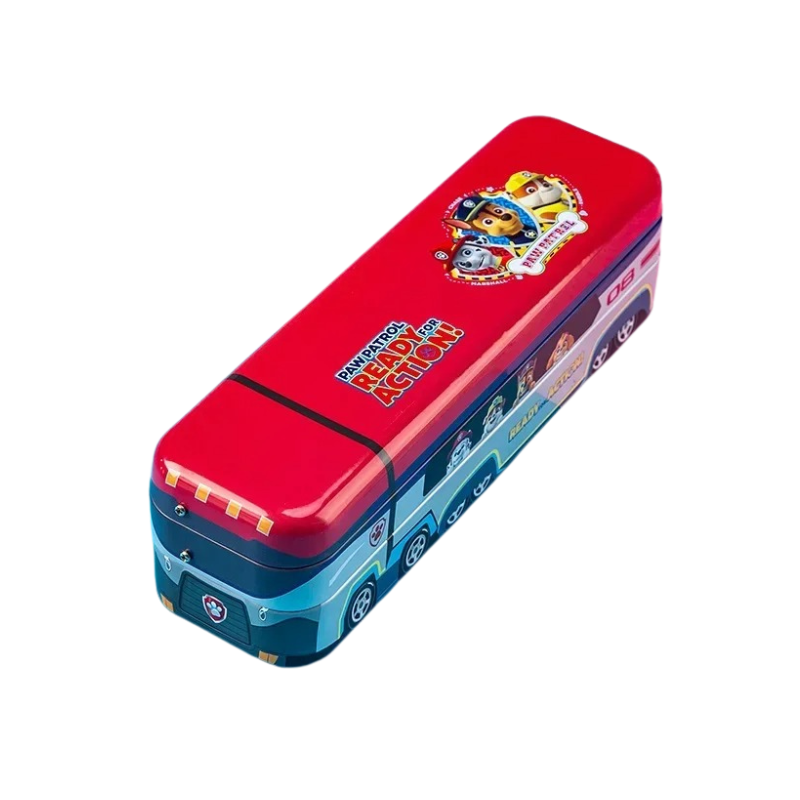 Trousse Scolaire en Métal Design Bus d’Aventure