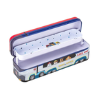 Trousse Scolaire en Métal Design Bus d’Aventure