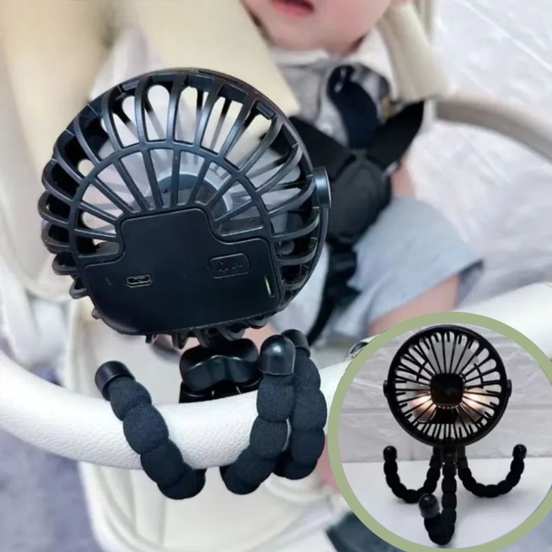 Ventilateur Portable Multi-Usage pouVentilateur Portable Multifonction pour Poussette Bébé – Bambinor Poussette Bébé Bambino