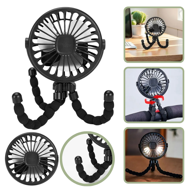 Ventilateur Portable Multi-Usage pouVentilateur Portable Multifonction pour Poussette Bébé – Bambinor Poussette Bébé Bambino