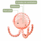 Ventilateur Portable Multi-Usage pouVentilateur Portable Multifonction pour Poussette Bébé – Bambinor Poussette Bébé Bambino