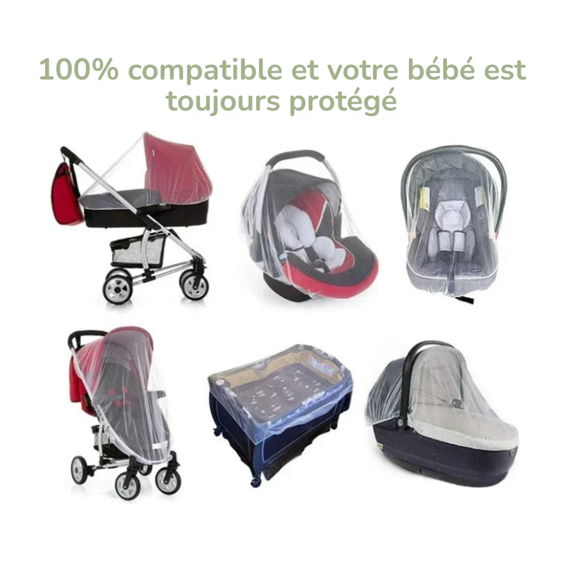 Moustiquaire Universelle pour Poussette Bébé – Bambino
