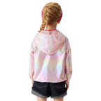Veste Coupe-Vent Métallisée Enfant avec Capuche