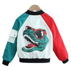 Veste Enfant Coupe-Vent Motif Dinosaure T-Rex