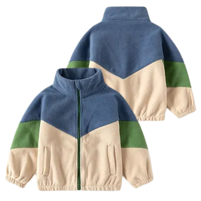 Veste Enfant Unisexe à Col Roulé en Laine