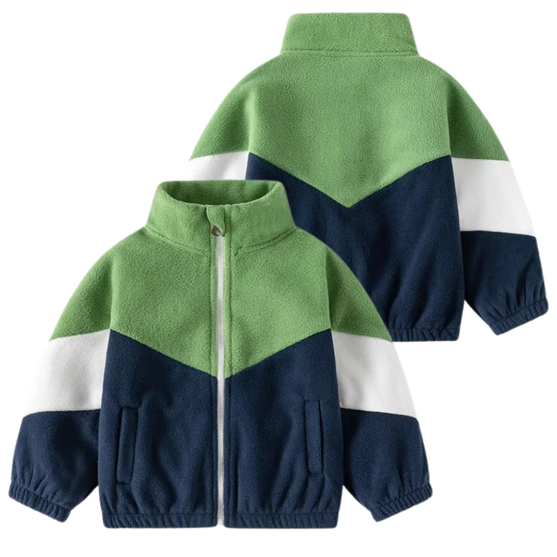 Veste Enfant Unisexe à Col Roulé en Laine