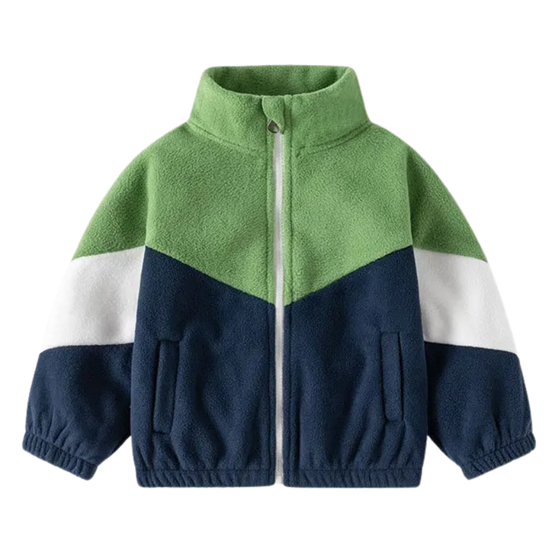 Veste Enfant Unisexe à Col Roulé en Laine