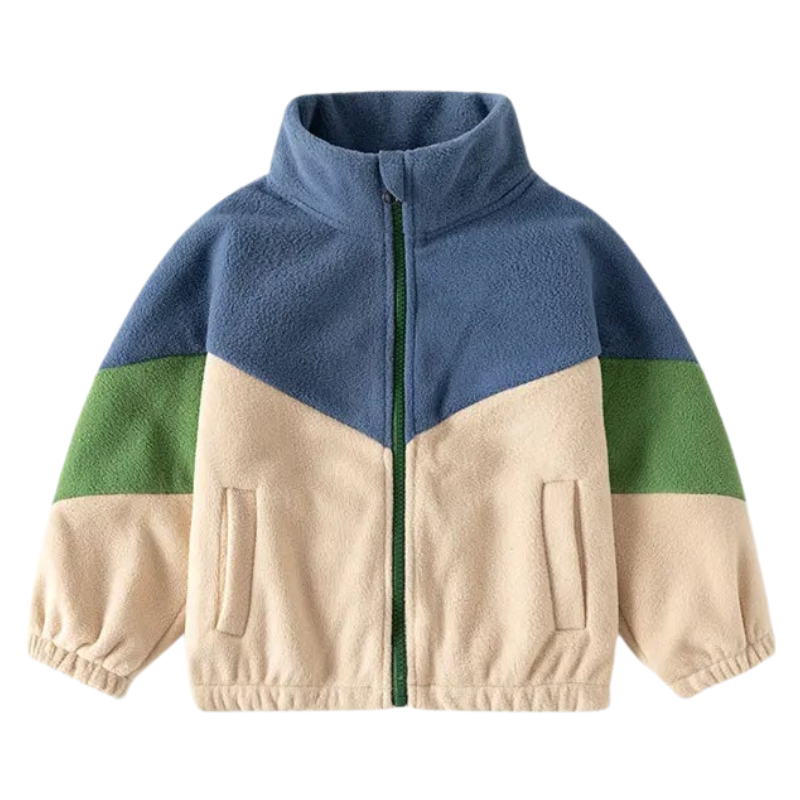 Veste Enfant Unisexe à Col Roulé en Laine