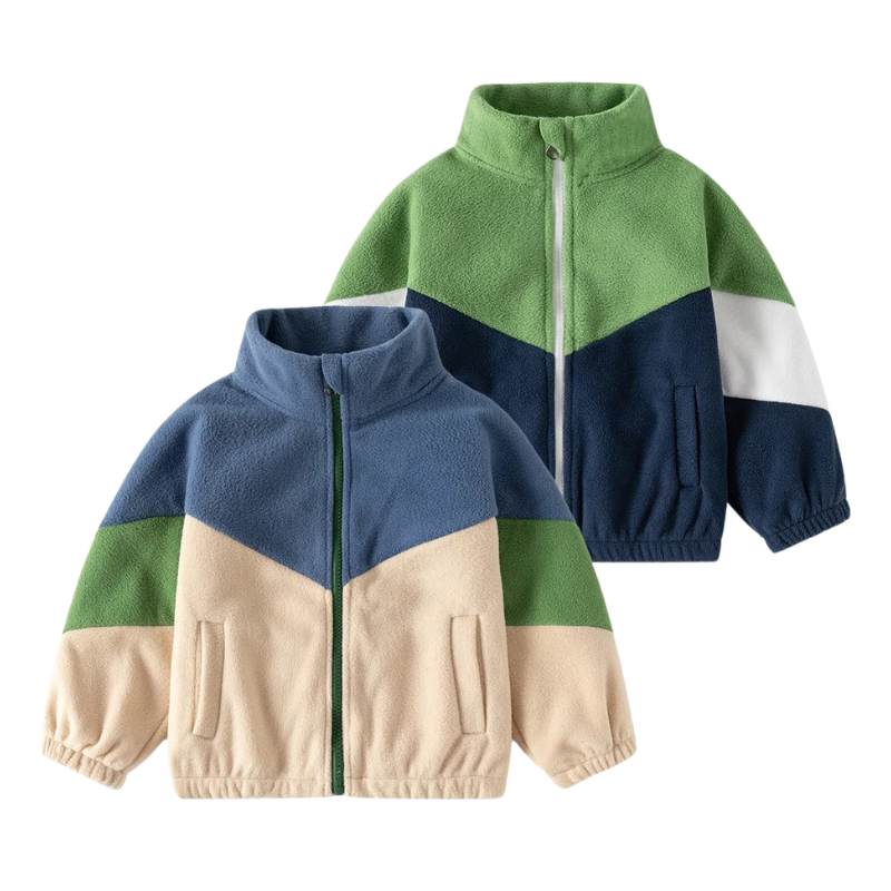 Veste Enfant Unisexe à Col Roulé en Laine