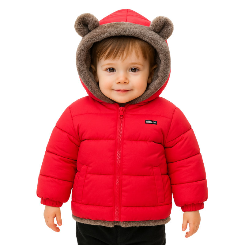 Veste Enfant Réversible en Peluche