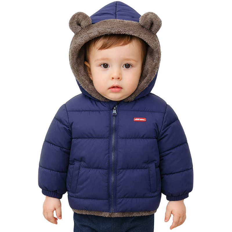 Veste Enfant Réversible en Peluche