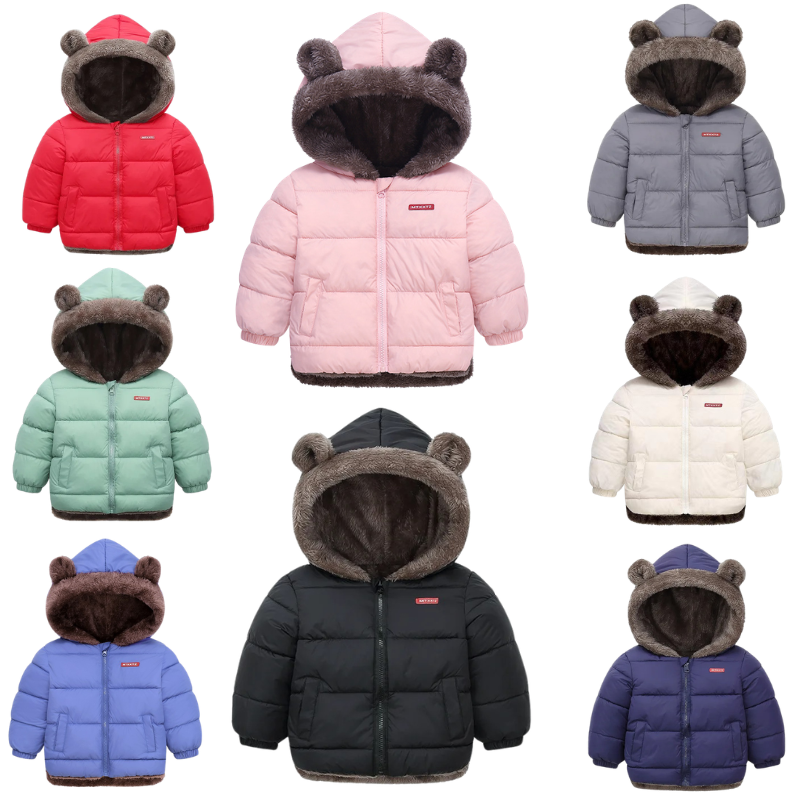 Veste Enfant Réversible en Peluche