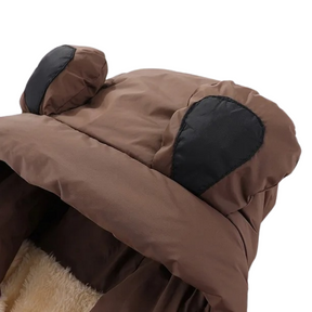 Veste d’Hiver Enfant Doublée avec Capuche Ours