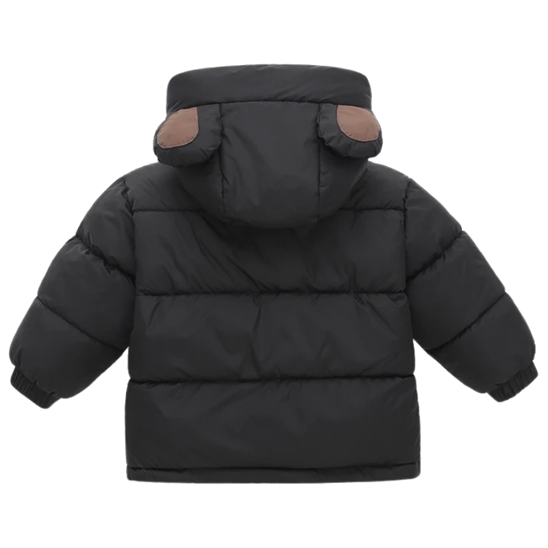 Veste d’Hiver Enfant Doublée avec Capuche Ours