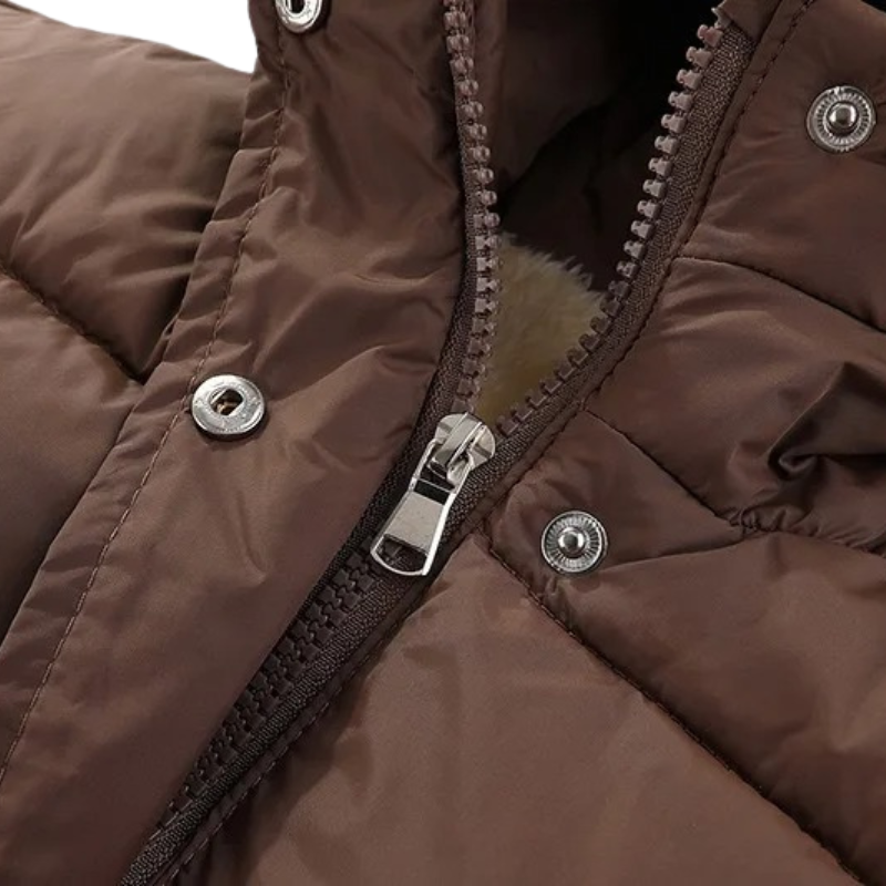 Veste d’Hiver Enfant Doublée avec Capuche Ours