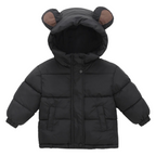 Veste d’Hiver Enfant Doublée avec Capuche Ours