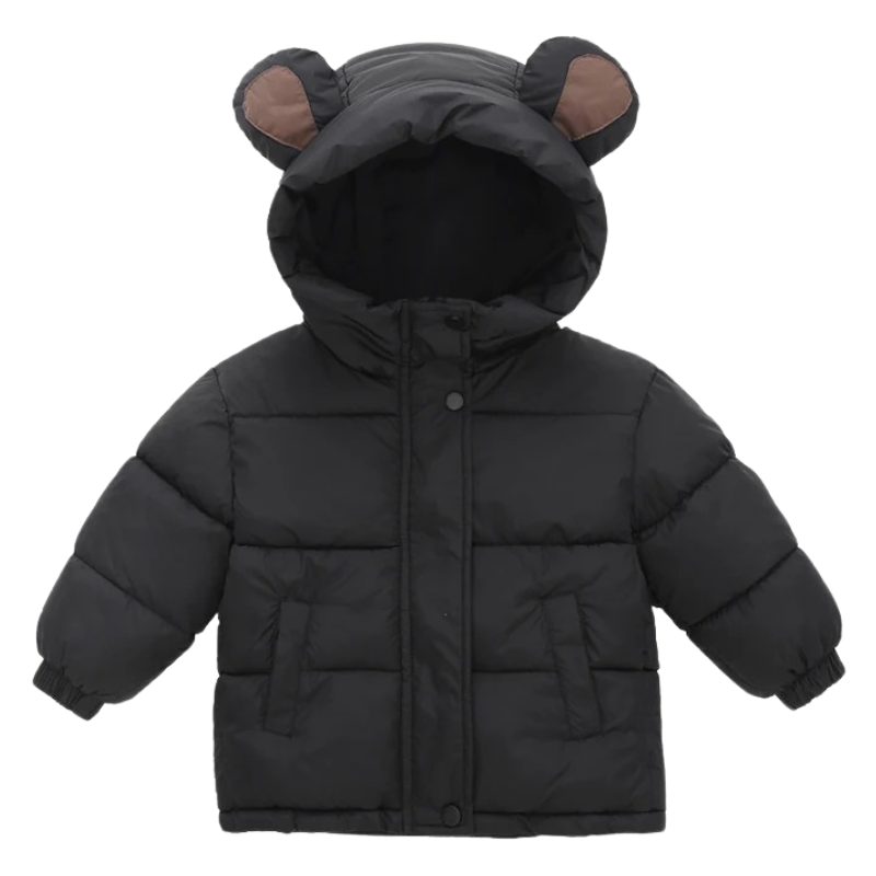 Veste d’Hiver Enfant Doublée avec Capuche Ours